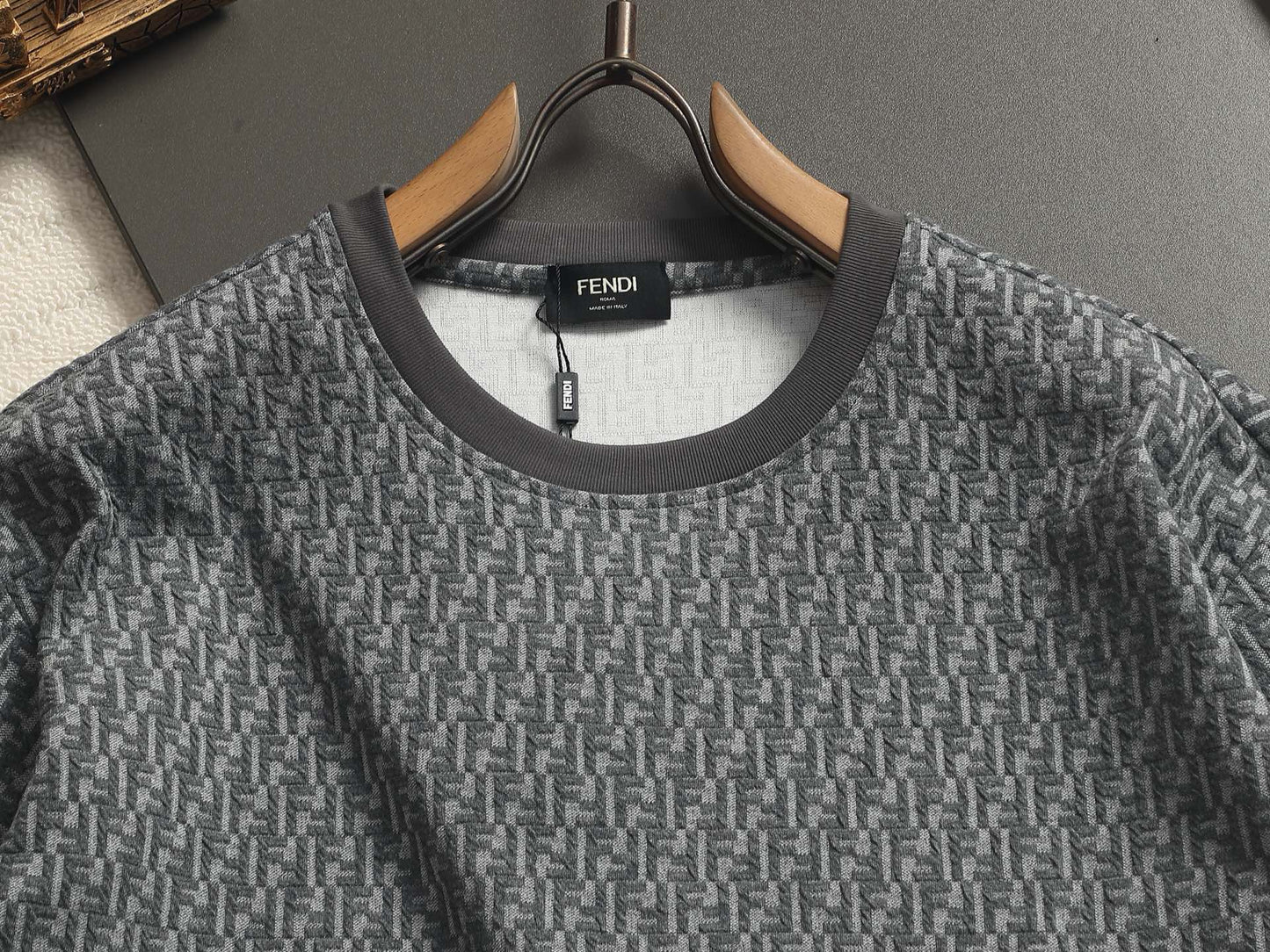 260511 New high-quality printed-letter jacquard towel T-shirt