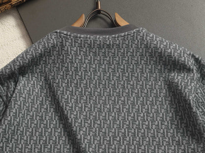 260511 New high-quality printed-letter jacquard towel T-shirt