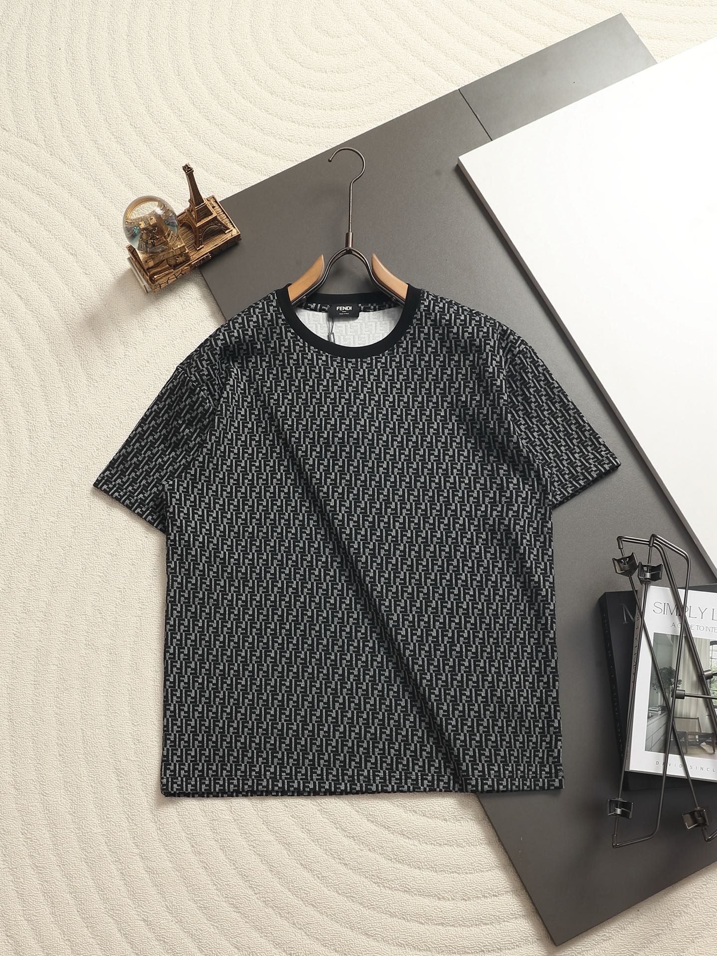 260511 New high-quality printed-letter jacquard towel T-shirt