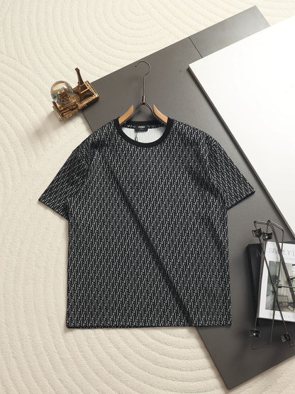 260511 New high-quality printed-letter jacquard towel T-shirt