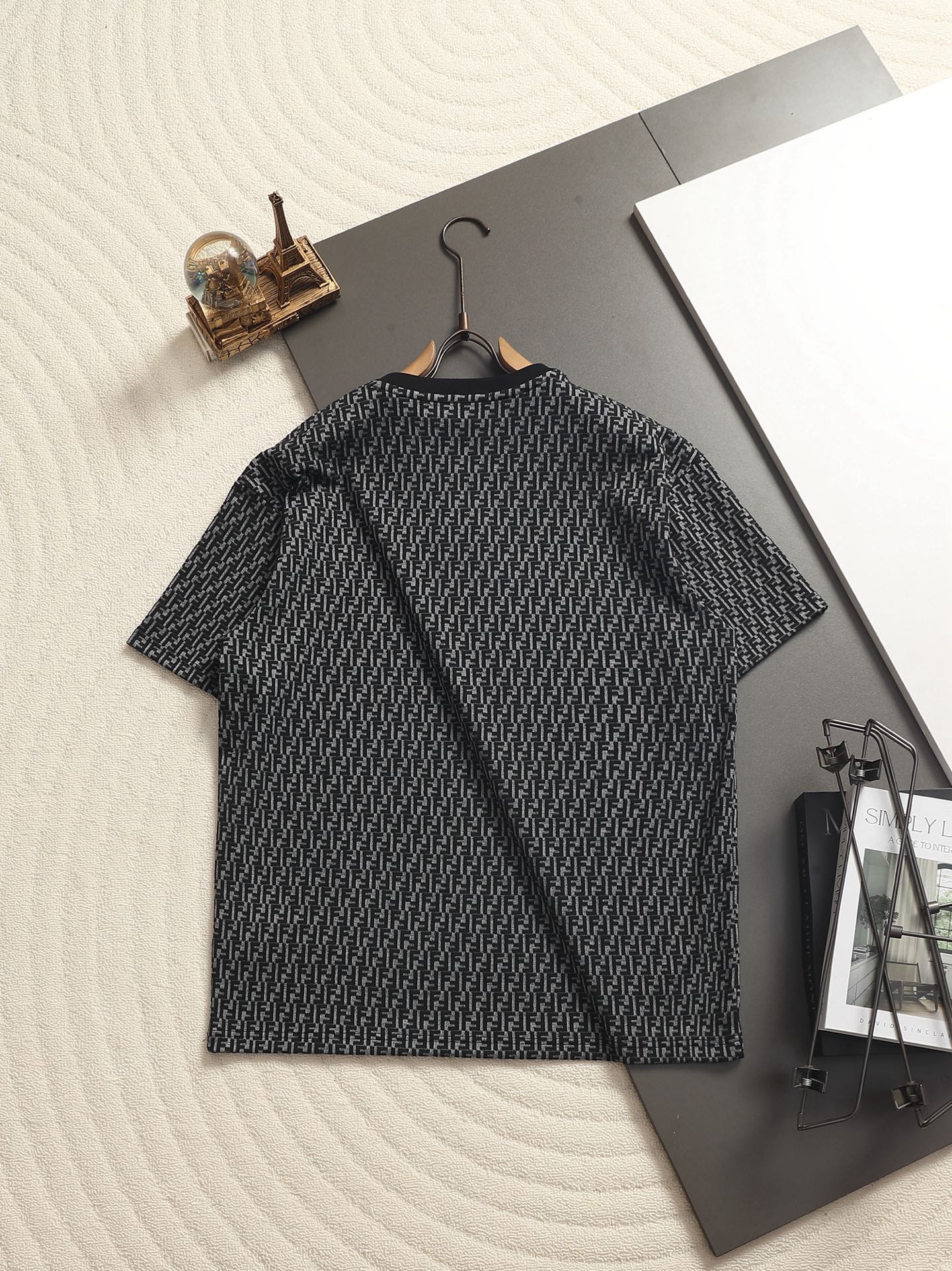 260511 New high-quality printed-letter jacquard towel T-shirt