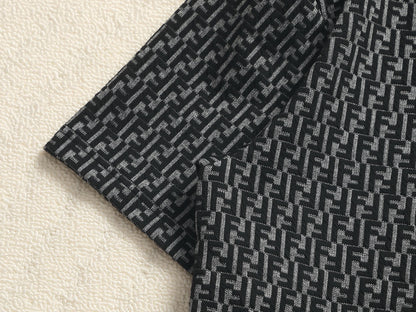 260511 New high-quality printed-letter jacquard towel T-shirt