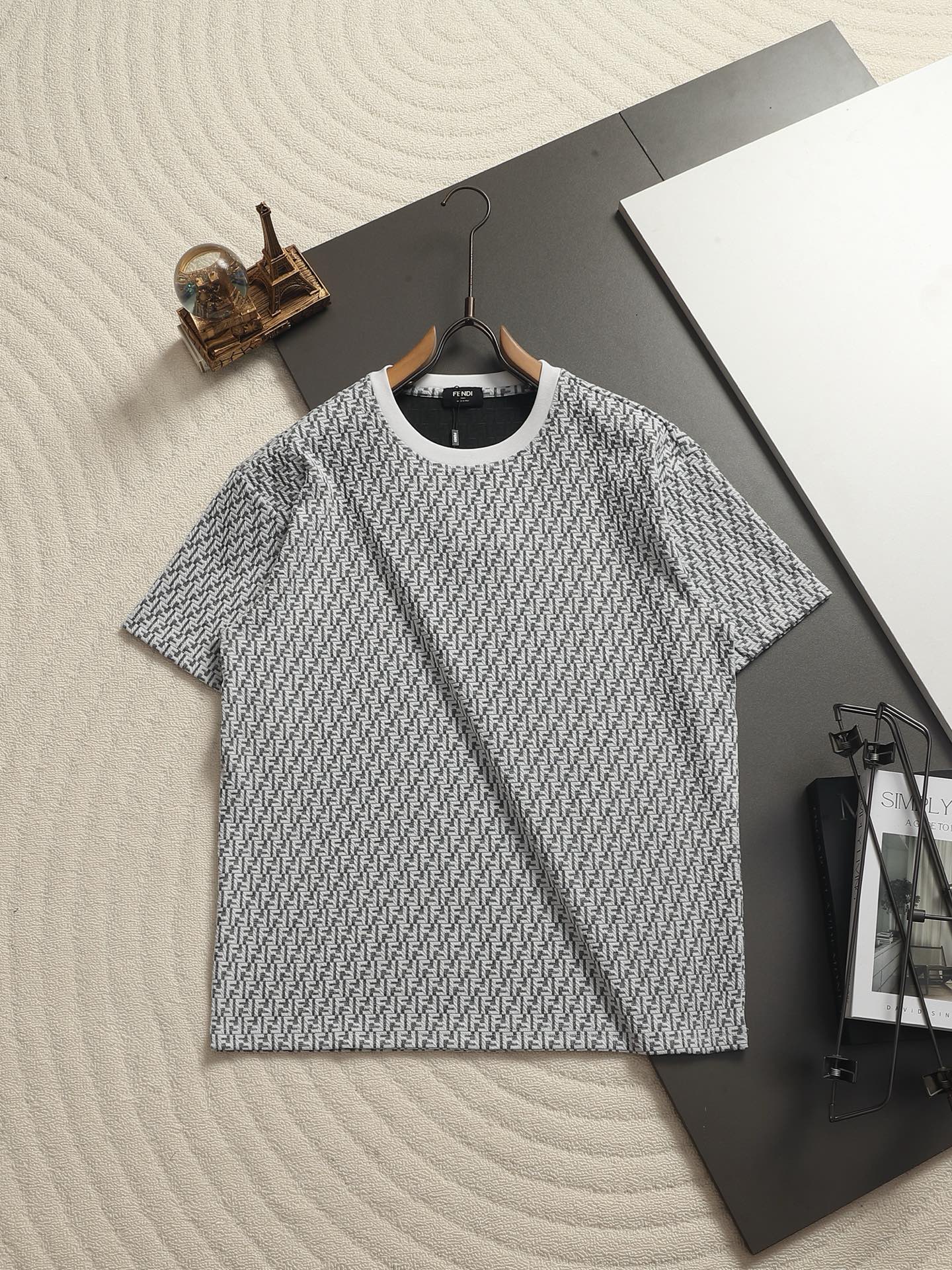 260511 New high-quality printed-letter jacquard towel T-shirt