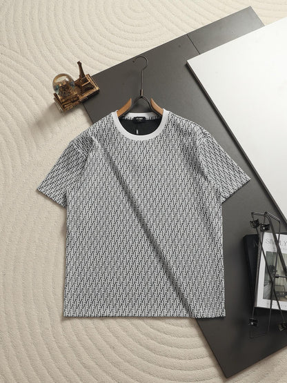 260511 New high-quality printed-letter jacquard towel T-shirt
