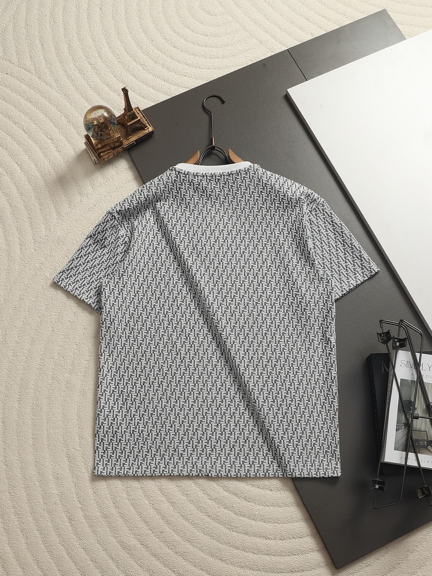 260511 New high-quality printed-letter jacquard towel T-shirt