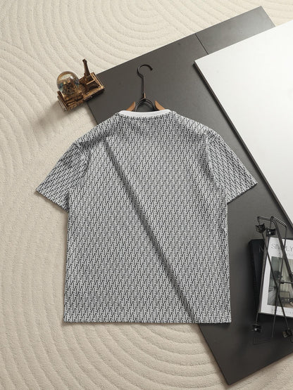 260511 New high-quality printed-letter jacquard towel T-shirt