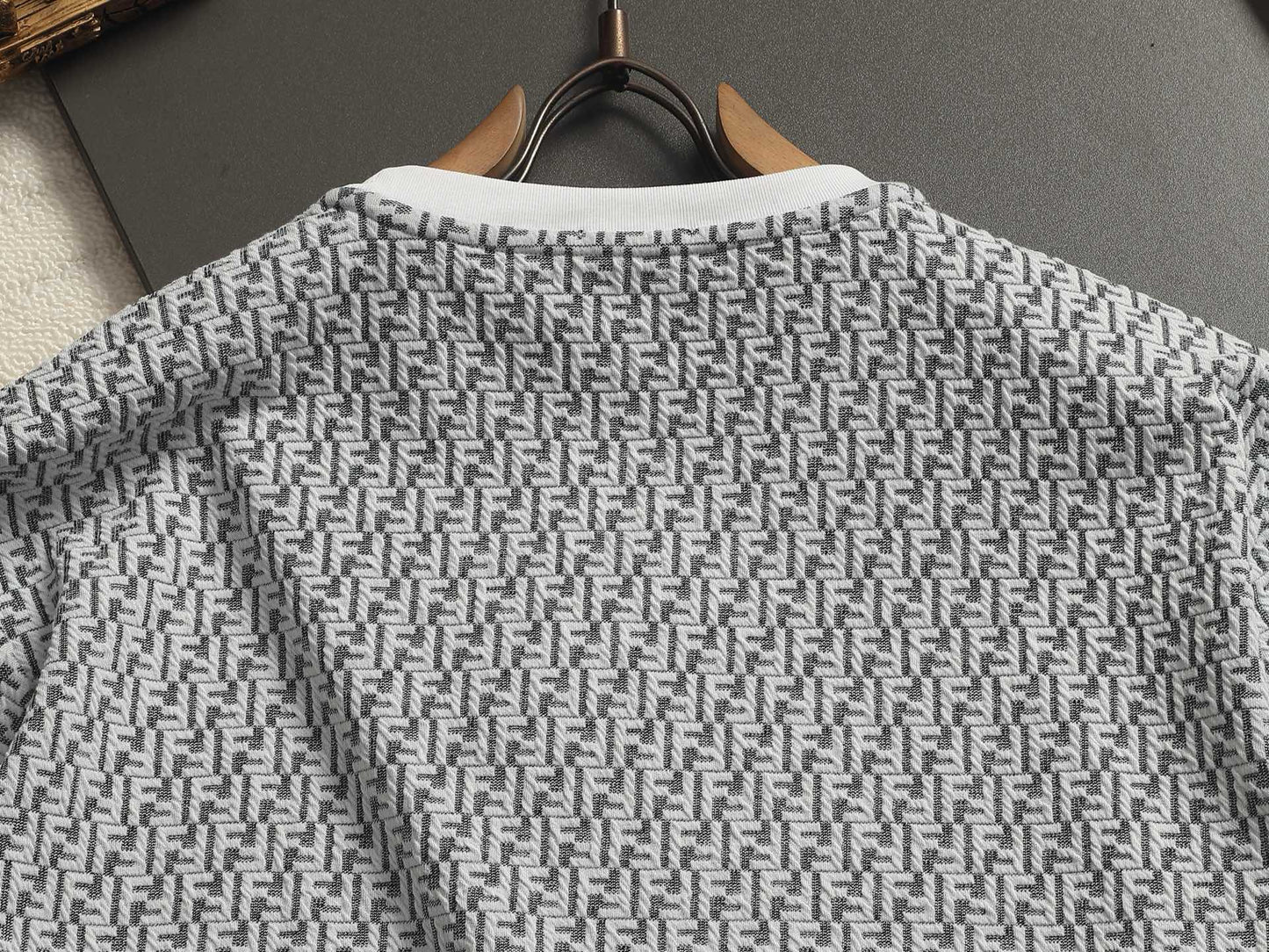 260511 New high-quality printed-letter jacquard towel T-shirt
