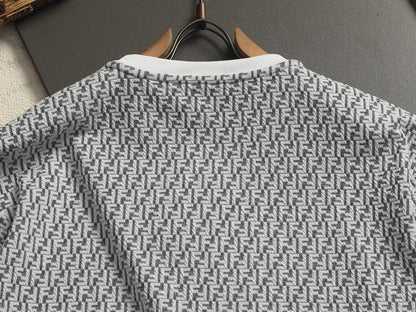 260511 New high-quality printed-letter jacquard towel T-shirt