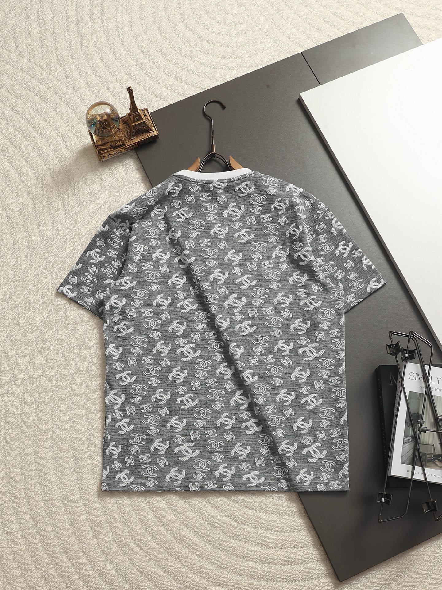 260511 New high-quality printed-letter jacquard towel T-shirt