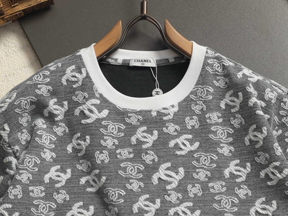 260511 New high-quality printed-letter jacquard towel T-shirt