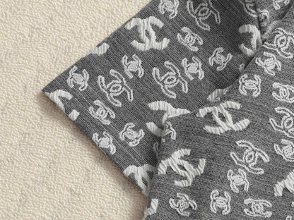 260511 New high-quality printed-letter jacquard towel T-shirt