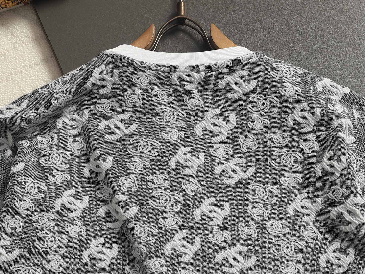 260511 New high-quality printed-letter jacquard towel T-shirt