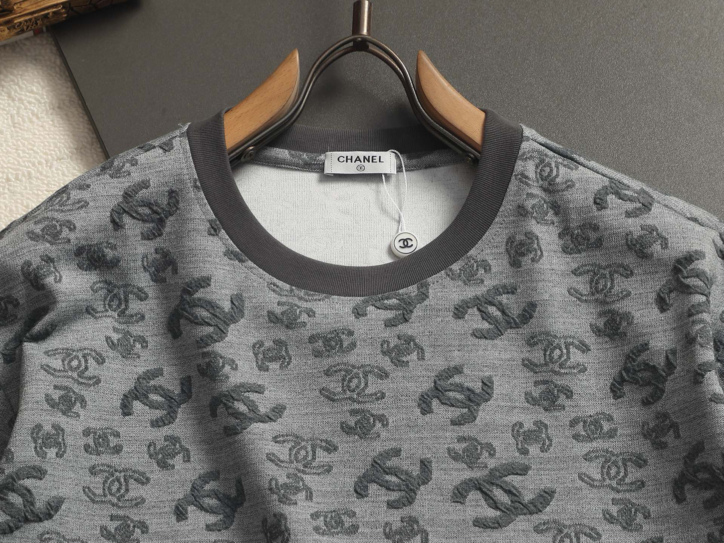 260511 New high-quality printed-letter jacquard towel T-shirt