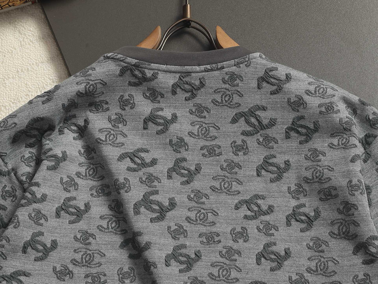 260511 New high-quality printed-letter jacquard towel T-shirt