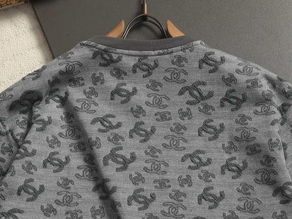 260511 New high-quality printed-letter jacquard towel T-shirt