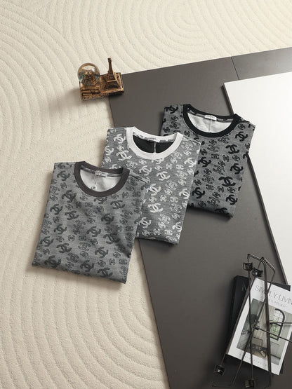 260511 New high-quality printed-letter jacquard towel T-shirt
