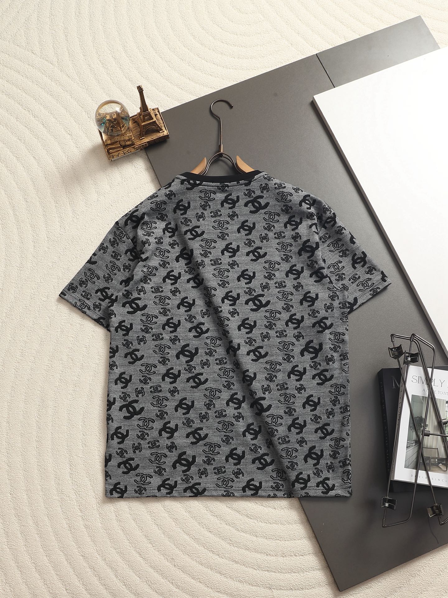 260511 New high-quality printed-letter jacquard towel T-shirt