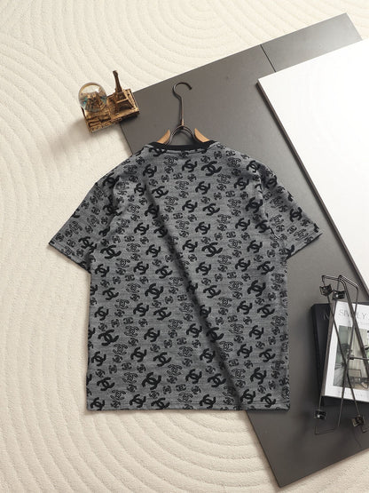 260511 New high-quality printed-letter jacquard towel T-shirt