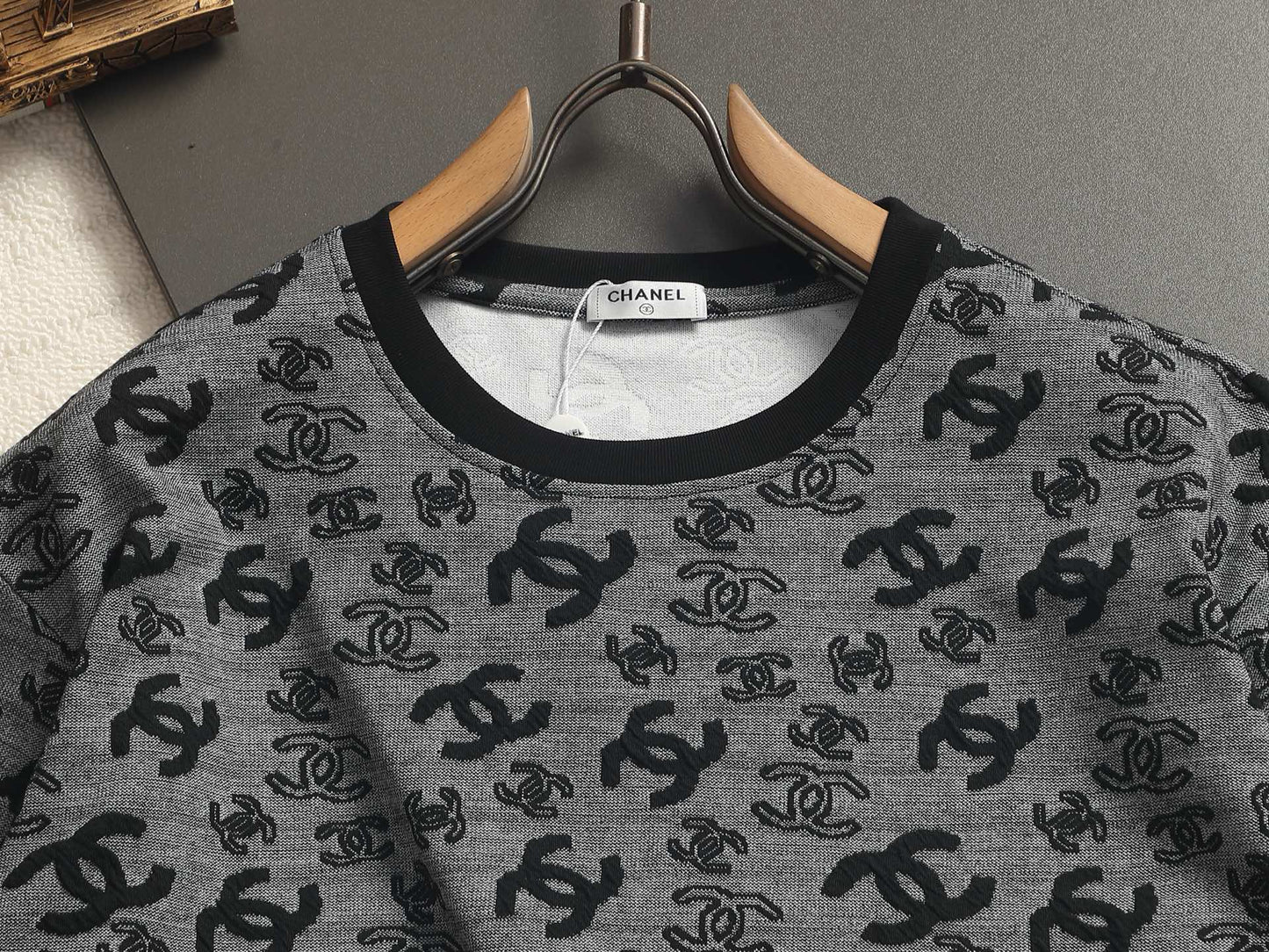 260511 New high-quality printed-letter jacquard towel T-shirt