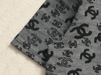 260511 New high-quality printed-letter jacquard towel T-shirt