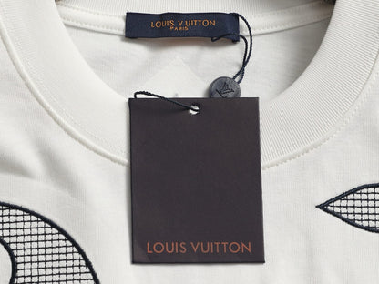 260511 New high-quality three-dimensional large embroidery T-shirt