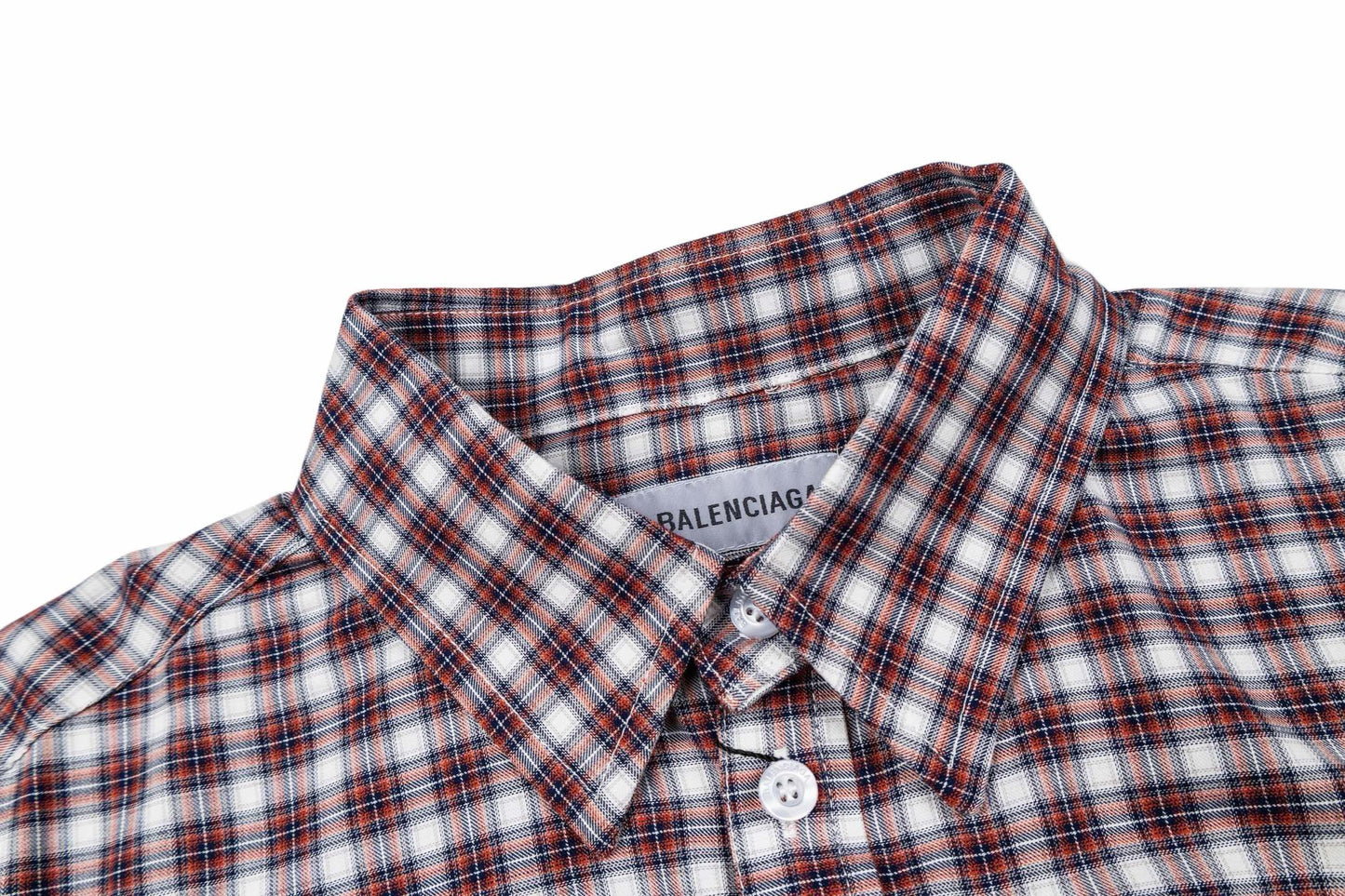 260511 New high-quality checked pocket logo embroidered patch fake two-piece shirt