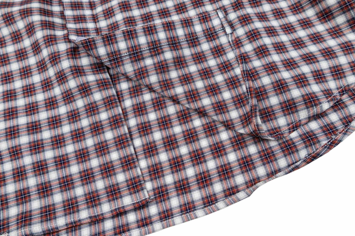 260511 New high-quality checked pocket logo embroidered patch fake two-piece shirt