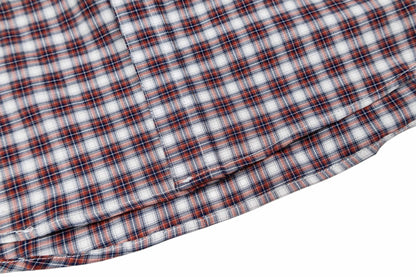 260511 New high-quality checked pocket logo embroidered patch fake two-piece shirt