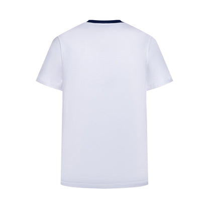 260511 New high-quality 4-character retro flocking printed chain T-shirt