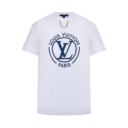 260511 New high-quality custom fabric large print chain T-shirt