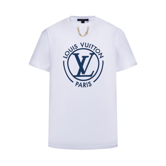 260511 New high-quality custom fabric large print chain T-shirt