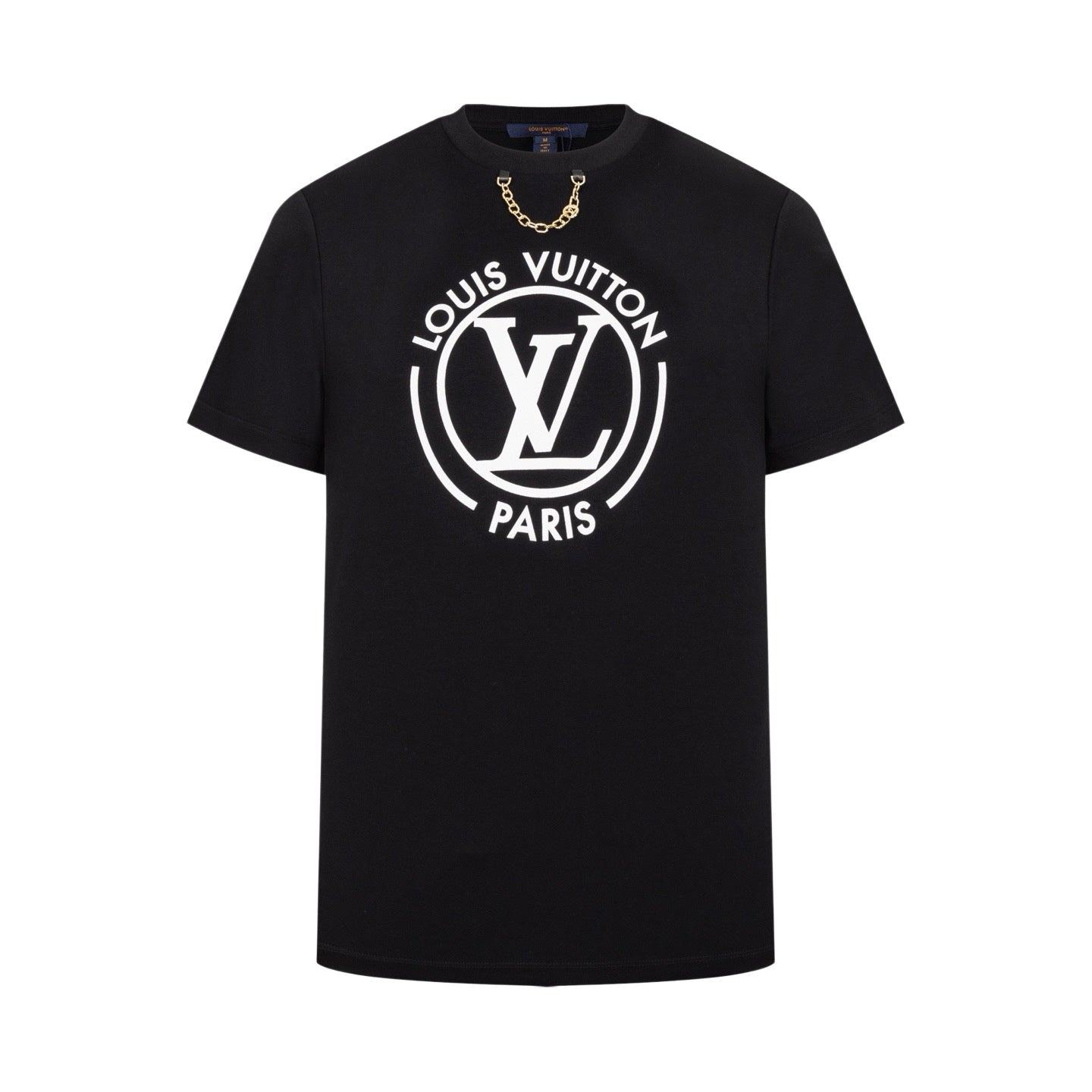 260511 New high-quality custom fabric large print chain T-shirt