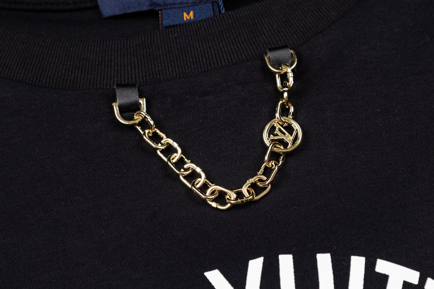 260511 New high-quality custom fabric large print chain T-shirt