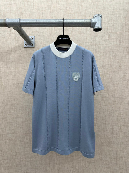 260511 New high-quality silk-cotton logo crew-neck short-sleeved T-shirt