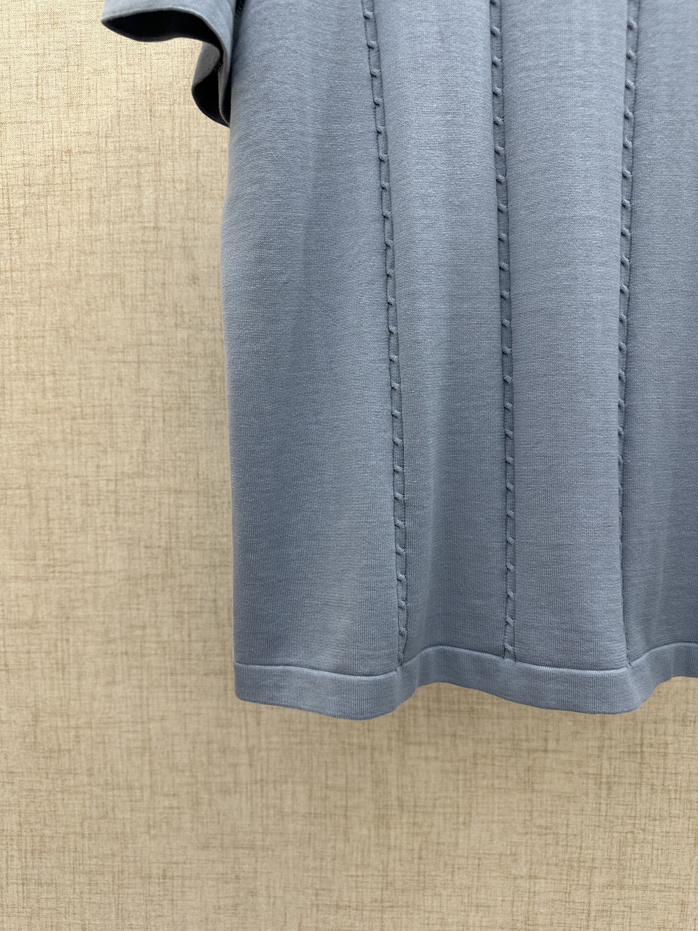 260511 New high-quality silk-cotton logo crew-neck short-sleeved T-shirt