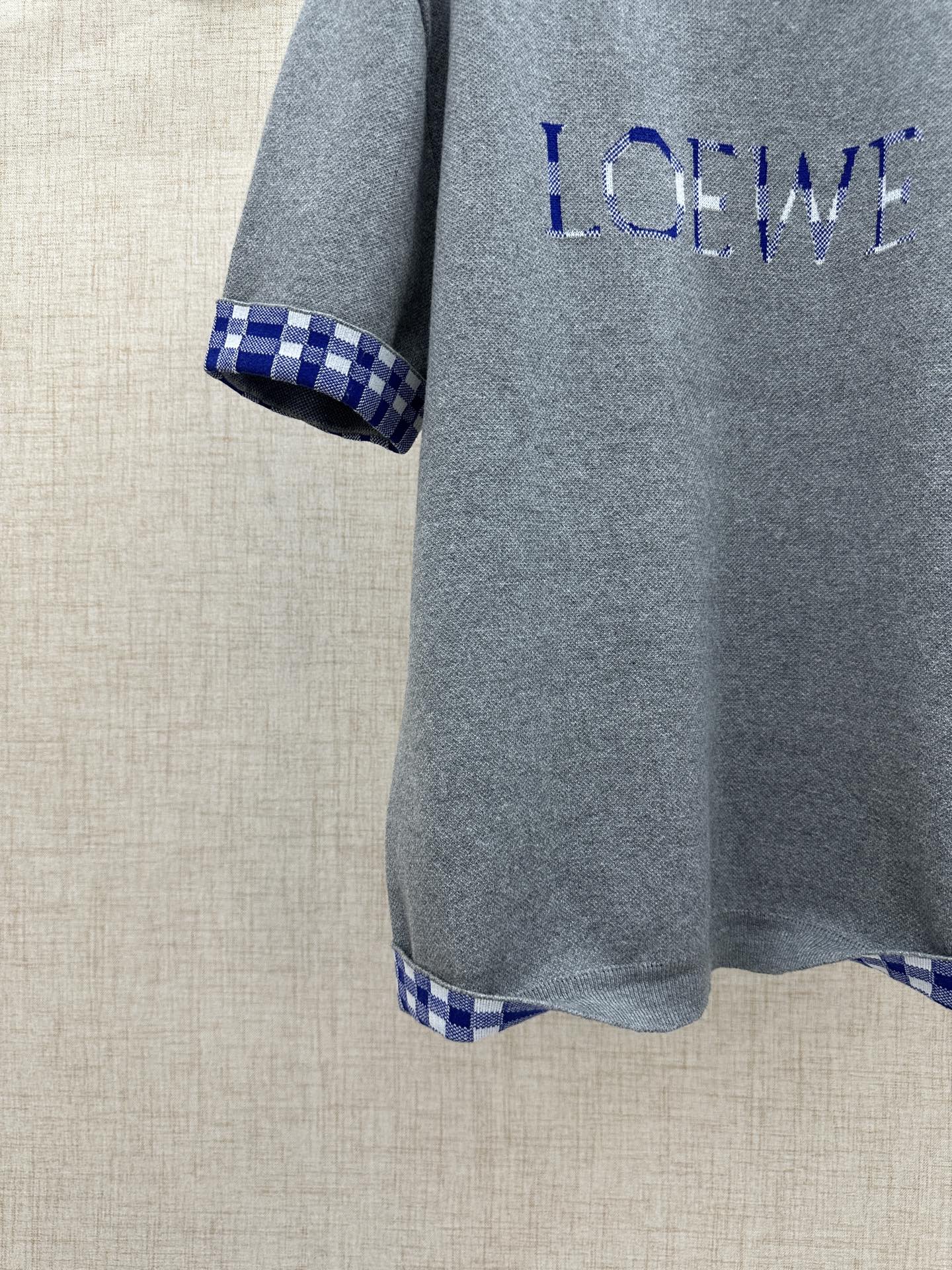 260511 New high-quality, thick, custom-designed plaid patchwork knitted short-sleeved shirt