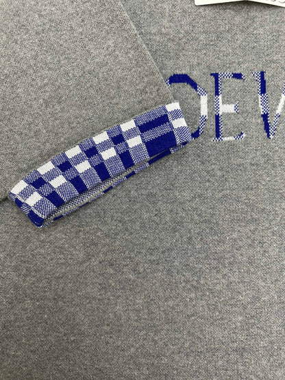260511 New high-quality, thick, custom-designed plaid patchwork knitted short-sleeved shirt