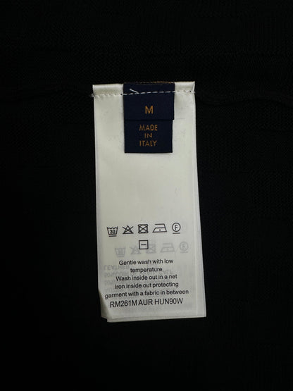 260511 New high-quality check-pattern jacquard wool jersey polo shirt