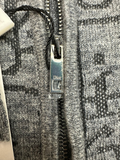 260511 New high-quality custom full-print hooded zipper wool blend cardigan