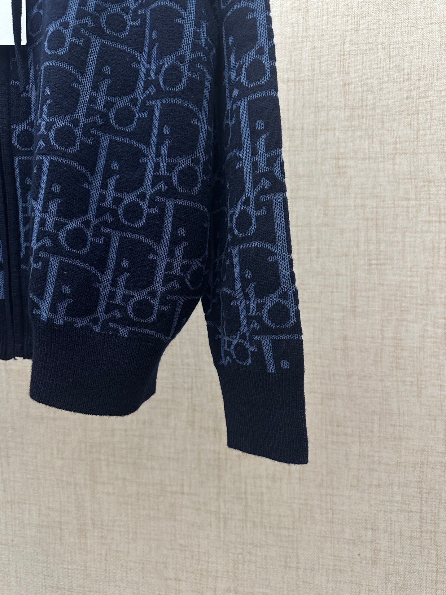 260511 New high-quality custom full-print hooded zipper wool blend cardigan