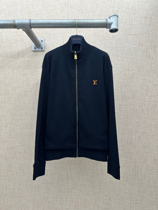 260511 New high-quality double-sided button-up stand-up collar zipper jacket
