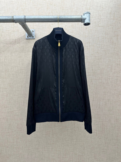 260511 New high-quality double-sided button-up stand-up collar zipper jacket