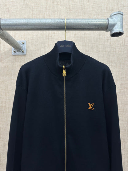 260511 New high-quality double-sided button-up stand-up collar zipper jacket