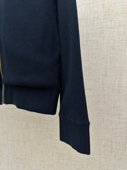 260511 New high-quality double-sided button-up stand-up collar zipper jacket