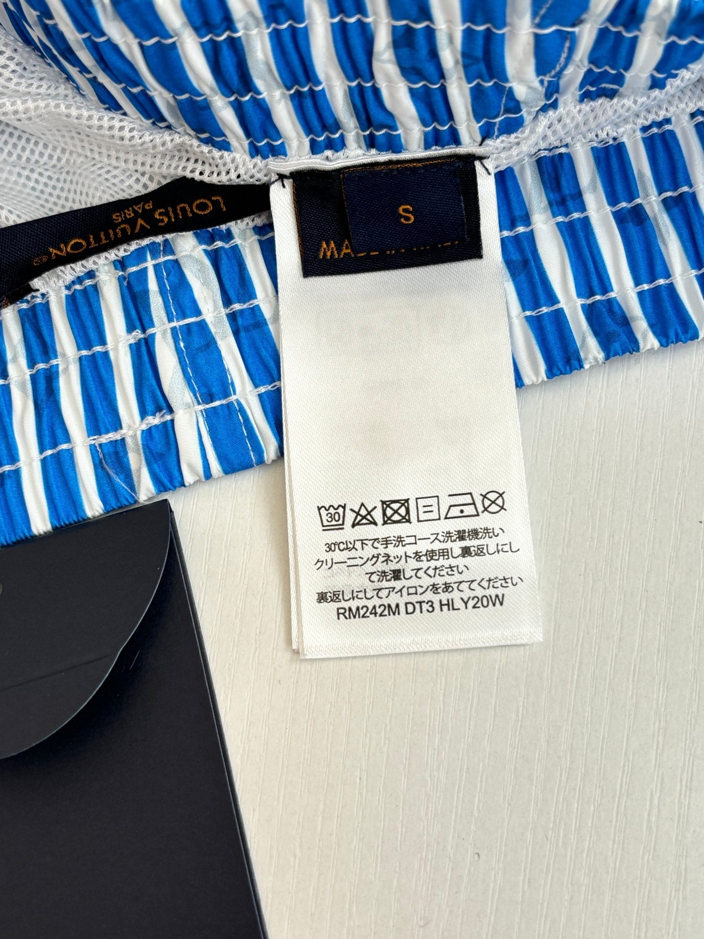 260521 New high-quality blue and white striped casual shorts