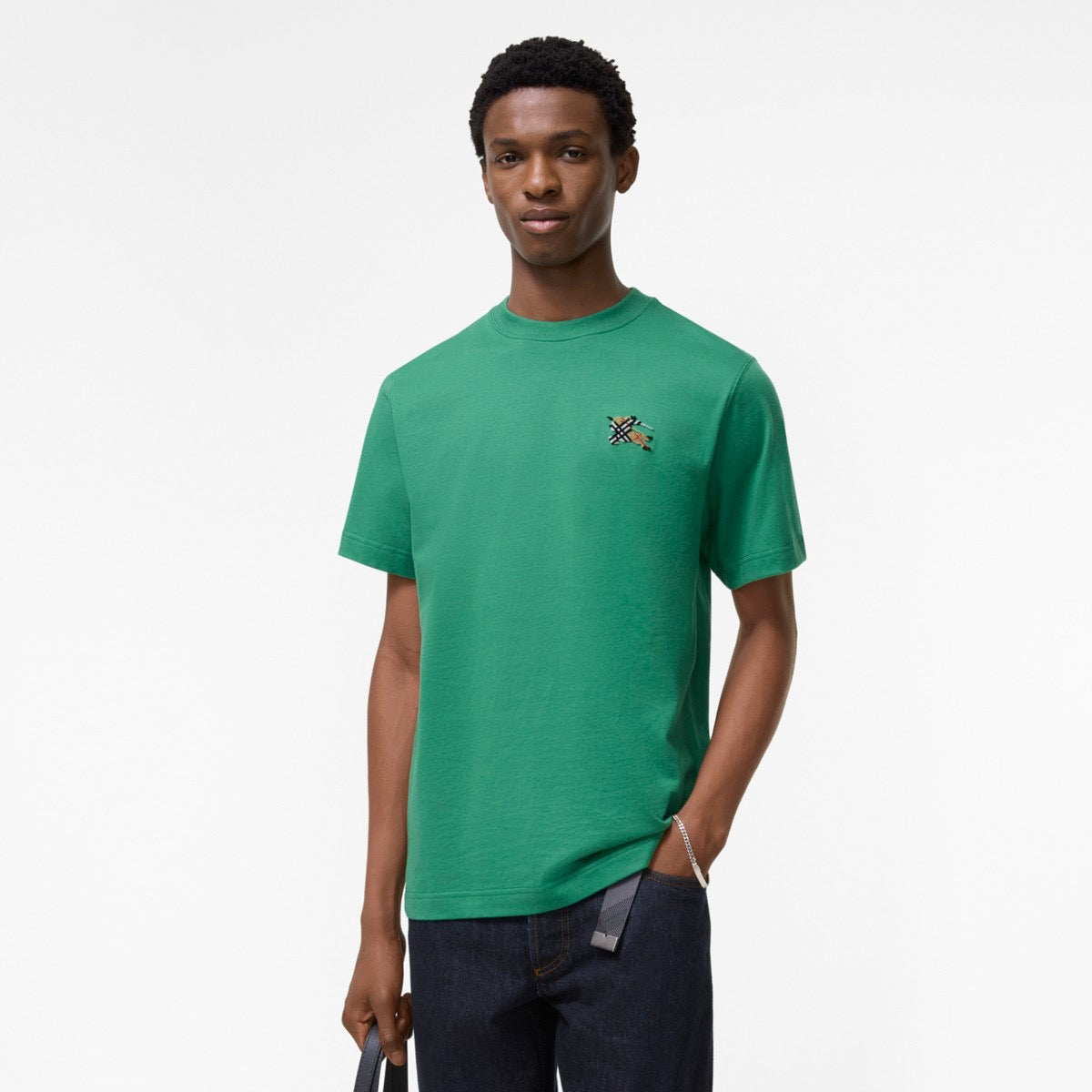 260521 New high-quality short-sleeved T-shirt with embroidered chest design