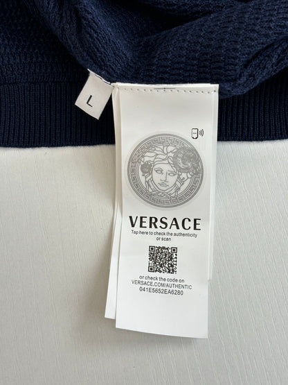 260521 New high-quality V-neck knitted polo with a collar and short sleeves