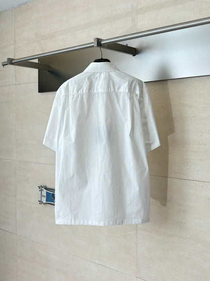 260521 New high-quality embroidered pocket crew-neck short-sleeved shirt
