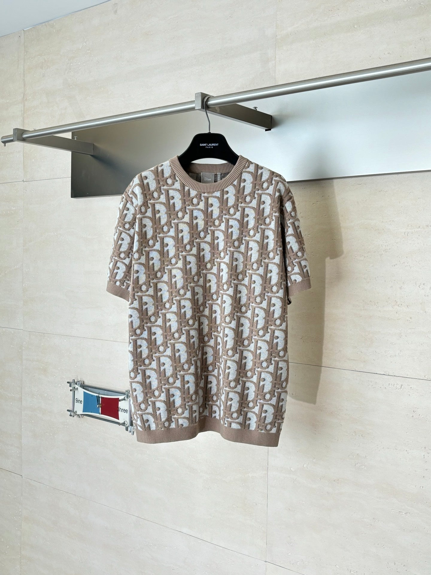 260521 New high-quality custom-made fabric jacquard knitted T-shirt