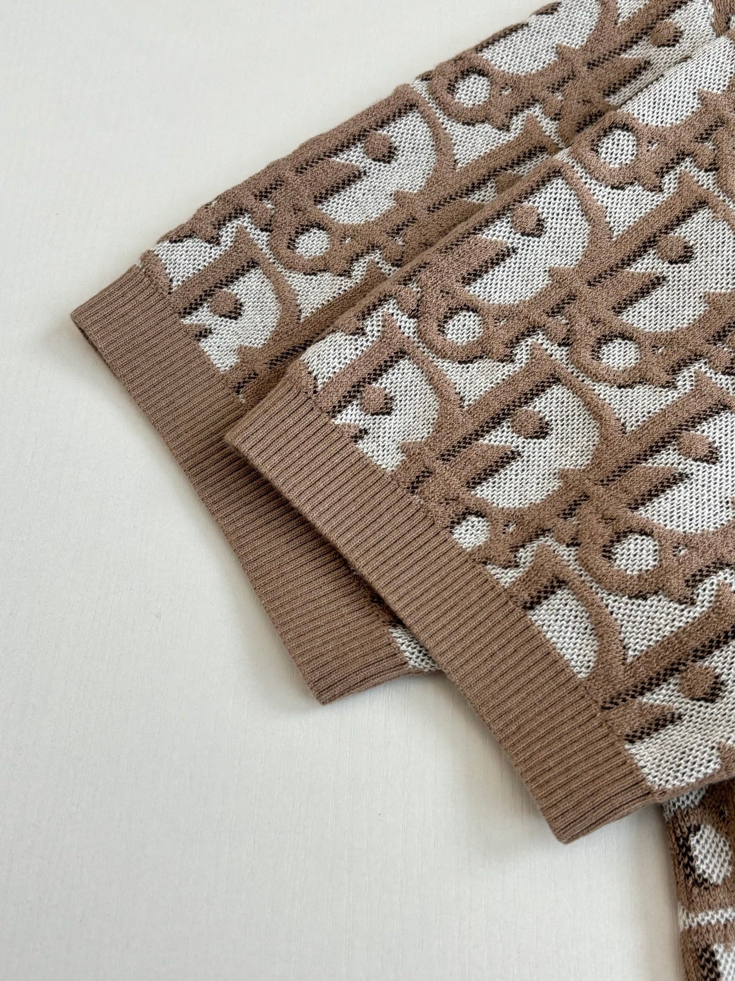 260521 New high-quality custom-made fabric jacquard knitted T-shirt